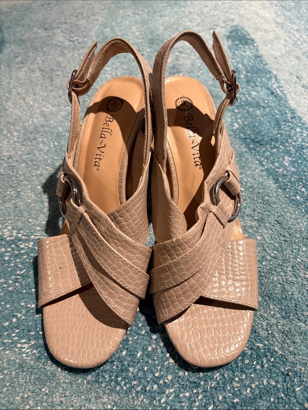 Bella Vita Sling Back Heeled Sandals, Sz 7.